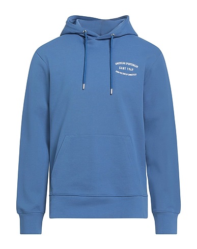 GANT Hooded track jacket  Pastel blue 80% Cotton, 15% Polyester, 5% Elastane