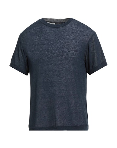 DANIELE FIESOLI Basic T-shirt Navy 64% Viscose, 18% Nylon, 10% Cashmere, 8% Elastane
