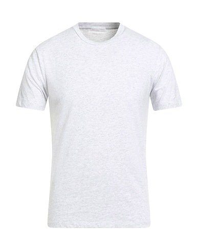DANIELE FIESOLI Basic T-shirt Light grey 94% Cotton, 6% Elastane