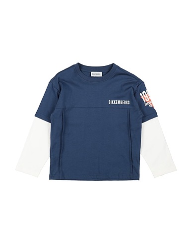 BIKKEMBERGS T-shirt Navy 100% Cotton