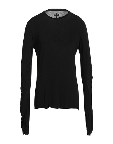 MD 75 Basic T-Shirt Black 81% Modal, 10% Cashmere, 9% Elastane