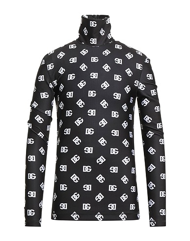 DOLCE&GABBANA T-shirt Black 90% Polyester, 10% Elastane