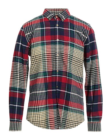 PORTUGUESE FLANNEL Chemise à carreaux Bleu marine 100% Coton