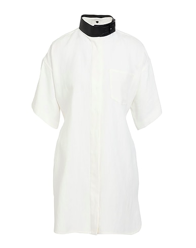 FERRAGAMO Solid colour shirts & blouses 54% Viscose, 46% Linen, Polyester, Polyurethane