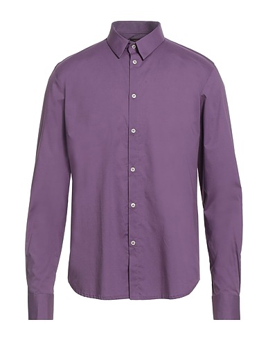 OFFICINA 36 Solid colour shirt 97% Cotton, 3% Elastane