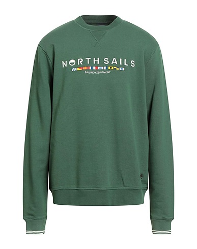 NORTH SAILS Felpa Verde 100% Cotone