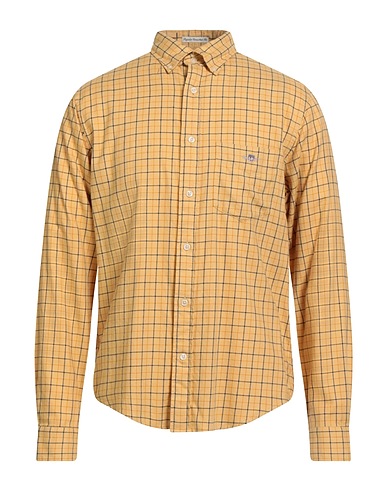 GANT Camicia fantasia Giallo ocra 100% Cotone