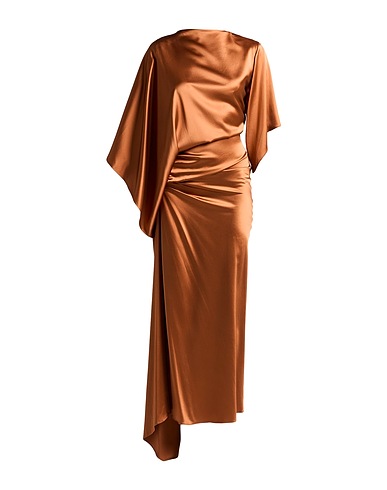 CHRISTOPHER ESBER Long dress Brown 100% Silk