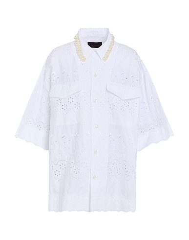 SIMONE ROCHA Lace shirts & blouses White 100% Cotton