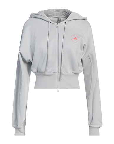 ADIDAS by STELLA McCARTNEY Hooded track jacket  Light grey 100% Organic cotton