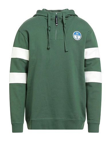 NORTH SAILS Hooded sweatshirt Green 100% Cotton