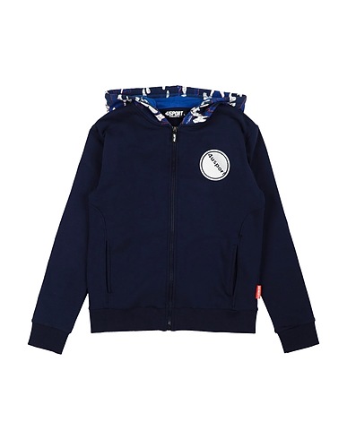 PACIOTTI 4US Sweatshirt SPORT Midnight blue 95% Cotton, 5% Elastane
