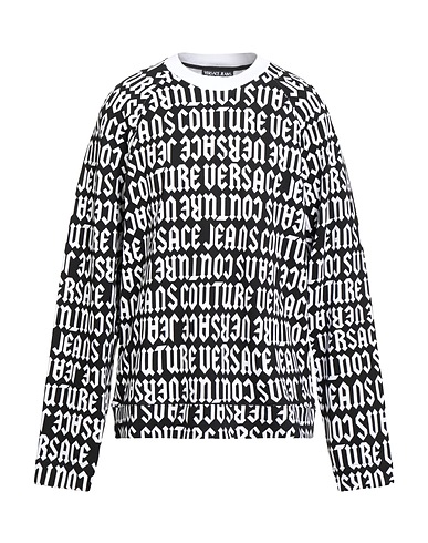 VERSACE JEANS COUTURE Sweatshirt Black 100% Cotton