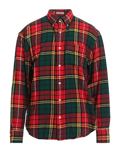 GANT Checked shirt Red 100% Cotton