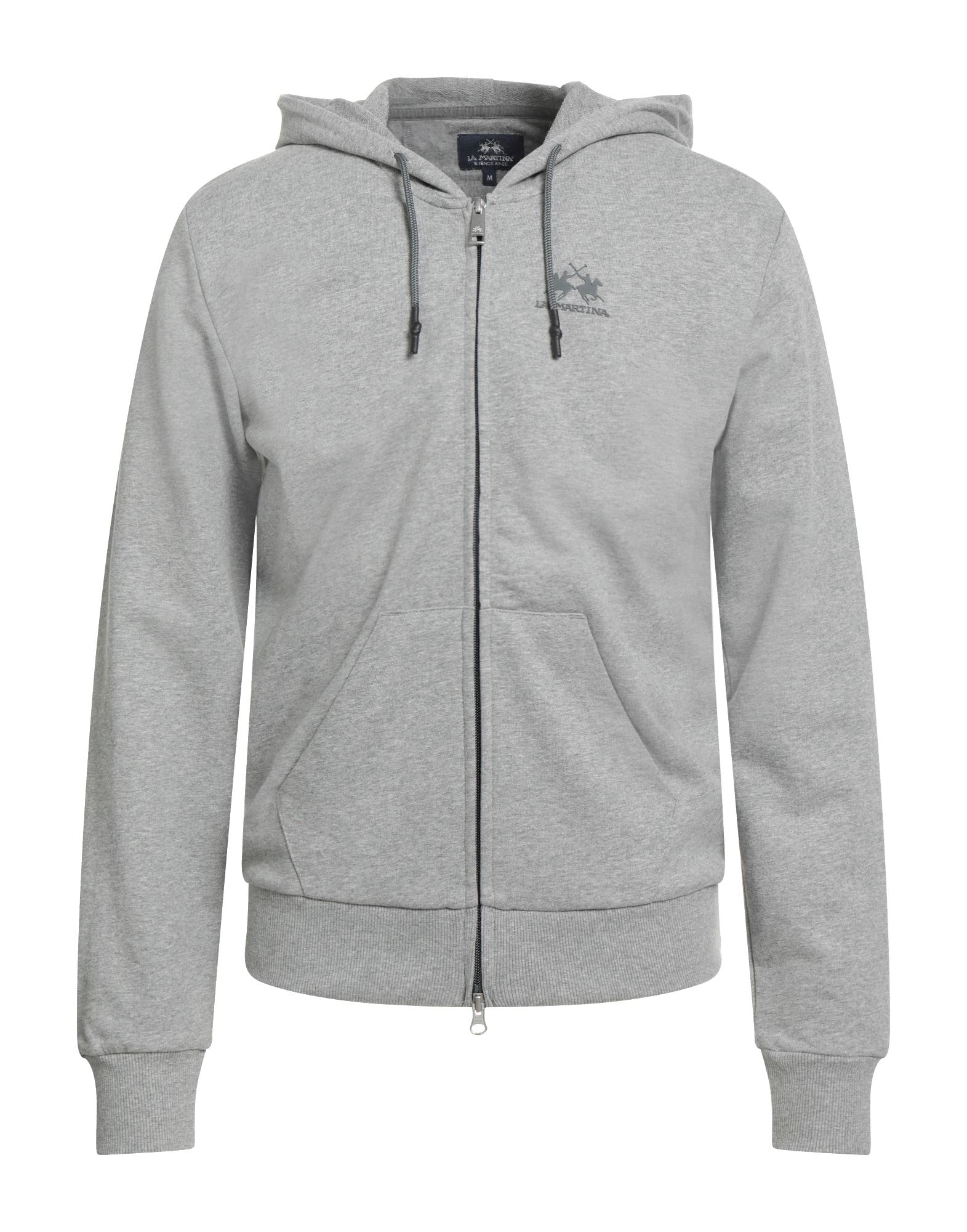 DOUBLE-KNIT FULL-ZIP HOODIE | Grey Men's Hooded Sweatshirt