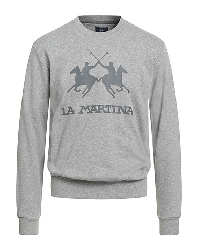 LA MARTINA Sweatshirt Grey 100% Cotton