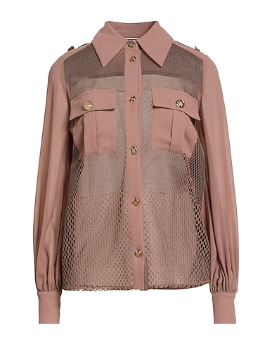 ELISABETTA FRANCHI Solid colour shirts & blouses Light brown 100% Viscose