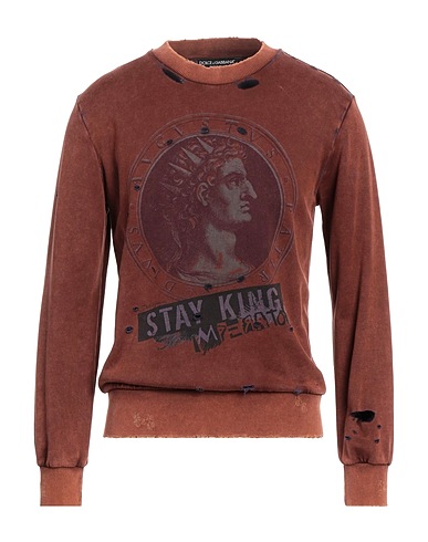DOLCE&GABBANA Sweatshirt Brown 100% Cotton