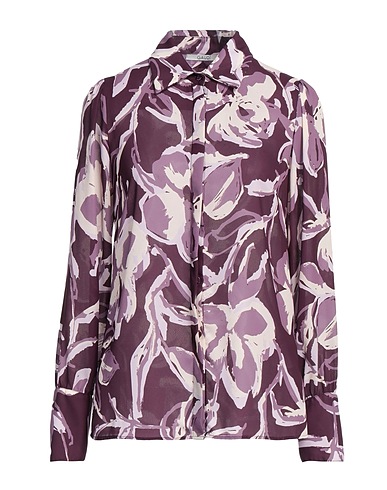 GAUDÌ Floral shirts & blouses Plum 100% Polyester