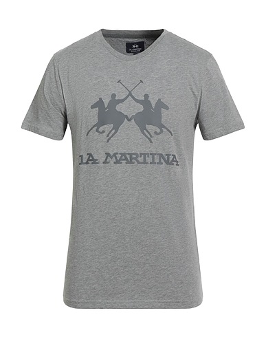 LA MARTINA T-shirt Grigio 100% Cotone
