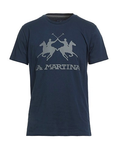 LA MARTINA T-shirt Midnight blue 100% Cotton
