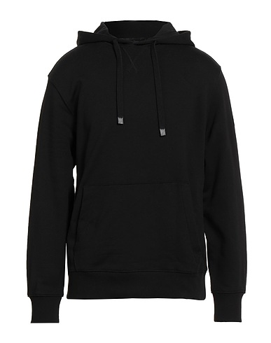 NORTH SAILS Hooded track jacket  Black 90% Cotton, 10% Polyester