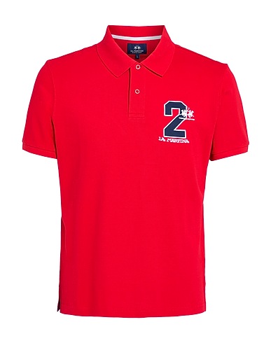 LA MARTINA Polo shirt Red 100% Cotton