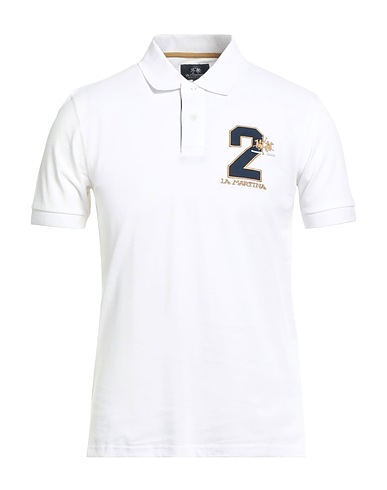 LA MARTINA Polo shirt White 100% Cotton