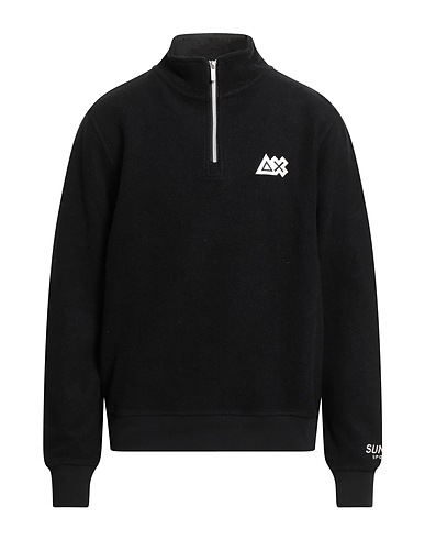SUN 68 Felpa SPORT Nero 100% Cotone