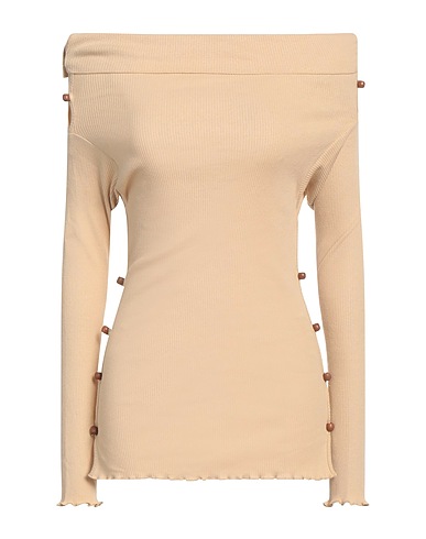 BASERANGE T-shirt Sand 60% Recycled cotton, 40% Cotton