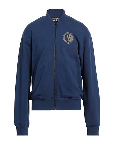 VERSACE JEANS COUTURE Sweatshirt Navy blue 100% Cotton