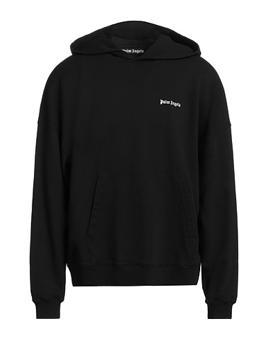 PALM ANGELS Hooded sweatshirt Black 100% Cotton, Elastane, Polyester
