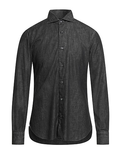 BARBA Napoli Denim shirt DANDY LIFE Black 100% Cotton