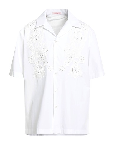 VALENTINO GARAVANI Solid colour shirt White 100% Cotton
