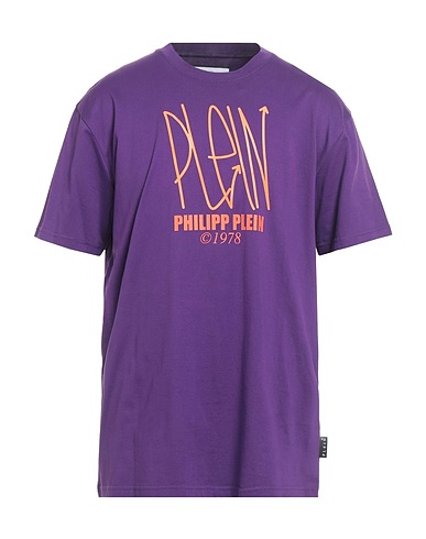 PHILIPP PLEIN T-shirt Purple 100% Cotton