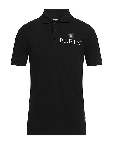 PHILIPP PLEIN Polo shirt Black 100% Cotton