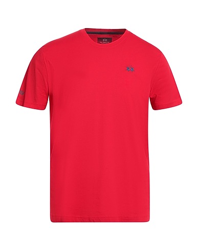 LA MARTINA Basic t-Shirt Κόκκινο 100% Βαμβάκι