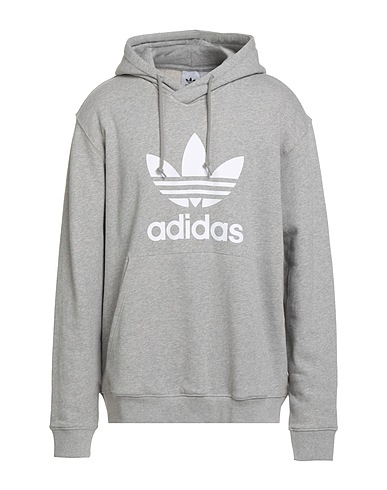 ADIDAS ORIGINALS Hooded sweatshirt Light grey 100% Cotton, Elastane
