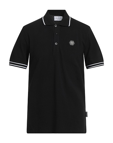 PHILIPP PLEIN Polo shirt Black 100% Cotton