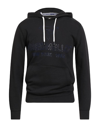 FRED MELLO Hooded track jacket  Black 100% Cotton