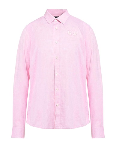 LA MARTINA Camisa de lino Rosa 55% Lino, 45% Algodón