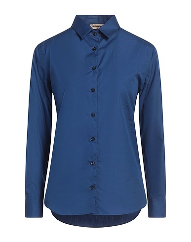 24 BLOOMING Solid colour shirts & blouses Blue 100% Cotton