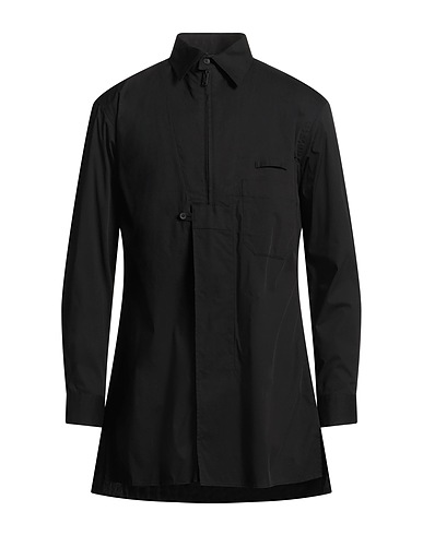 Y-3 Solid color shirt Black 73% Cotton, 23% Polyamide, 4% Elastane