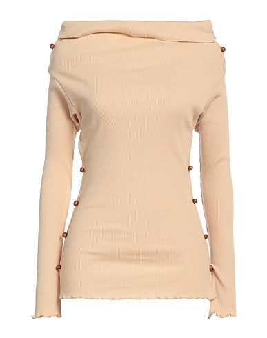 BASERANGE T-shirt Beige 60% Recycled cotton, 40% Cotton