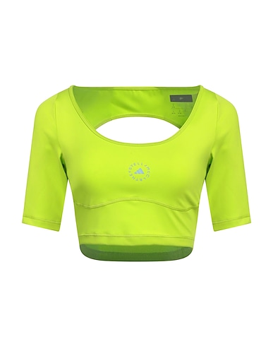 ADIDAS by STELLA McCARTNEY Athletic tops VERDE LIME 79% Recycled polyester, 21% Elastane