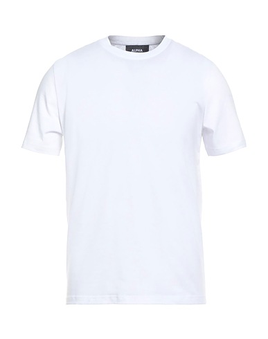 ALPHA STUDIO Basic T-Shirt White 96% Cotton, 4% Elastane