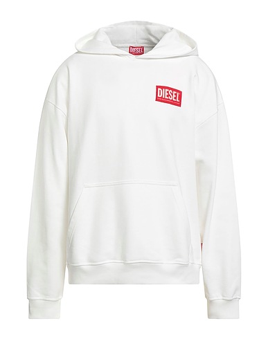 DIESEL Hooded sweatshirt White 100% Cotton