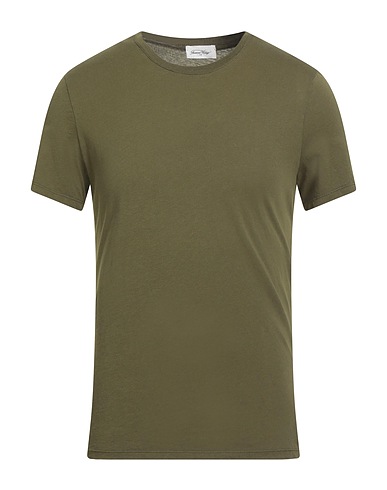 AMERICAN VINTAGE Basic T-Shirt Militärgrün 100% Baumwolle