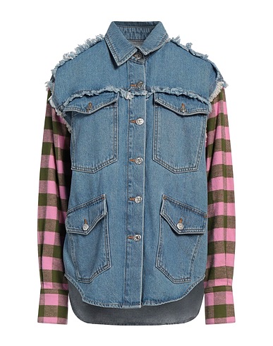 MOSCHINO JEANS Denim shirt Blue 100% Cotton
