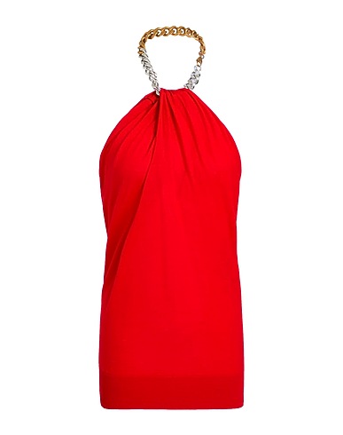 STELLA McCARTNEY Top Red 100% Virgin Wool, Aluminum